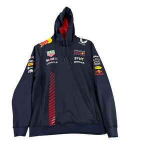Castore Red Bull Racing Hoodie Mens Large Blue F1 Oracle Team Pullover 2023